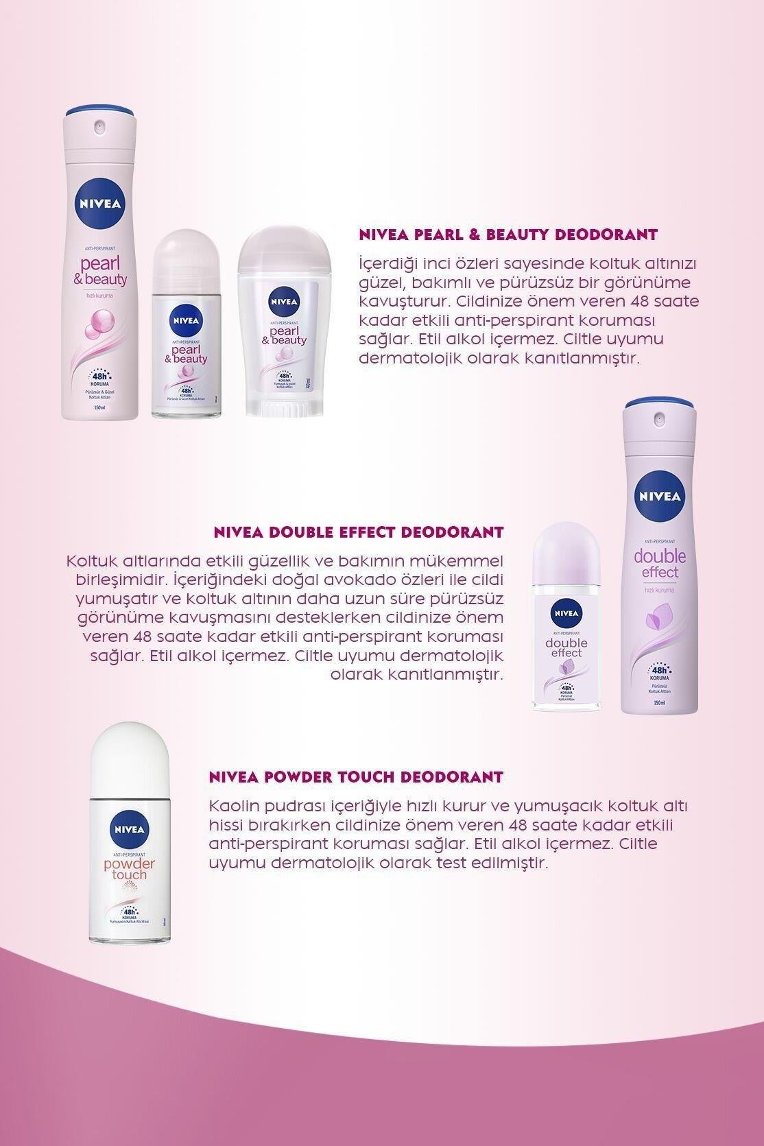 Nivea Double Effect Roll On 50 ml 5 Adet