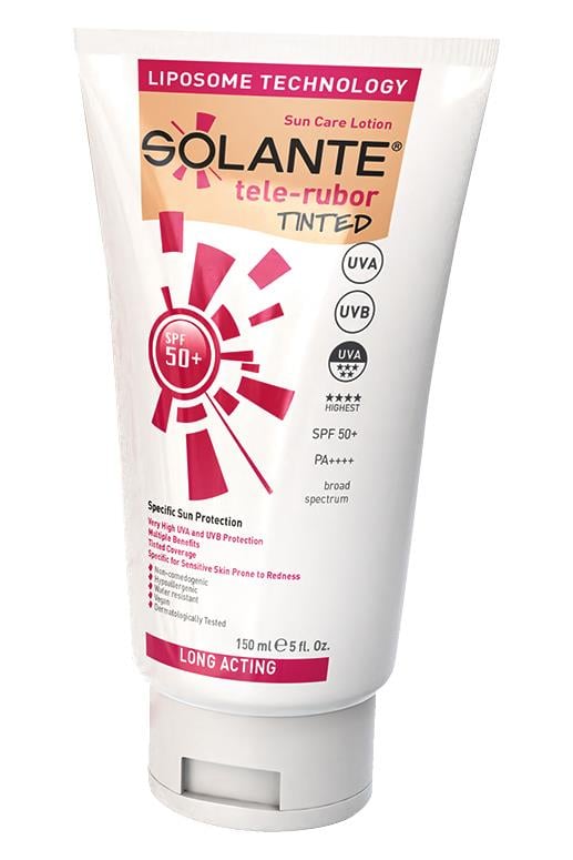 Solante Tele-Rubor Tinted Renkli Güneş Losyonu SPF 50+ 150 ml
