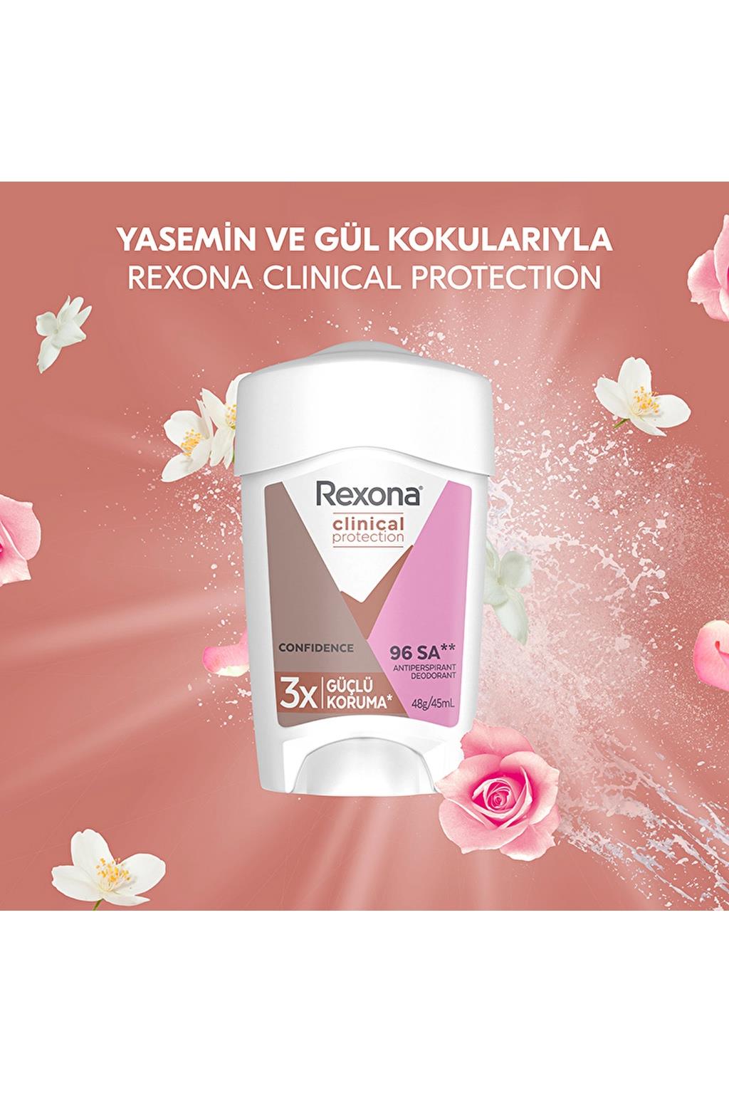 Rexona Clinical Protection Confidence Unisex Deodorant 45 ml