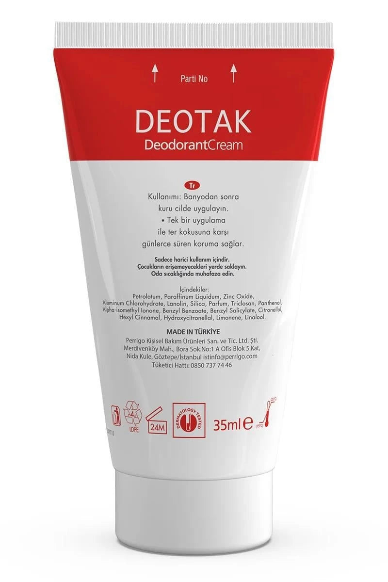Deotak Krem Deodorant Classic 35 ml 5'li