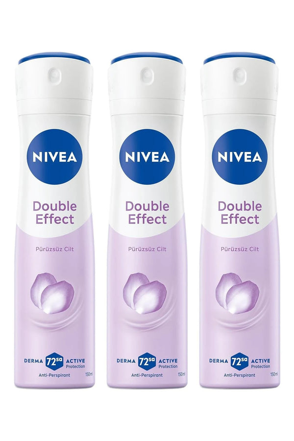 Nivea Double Effect Deodorant 150 ml 3 Adet