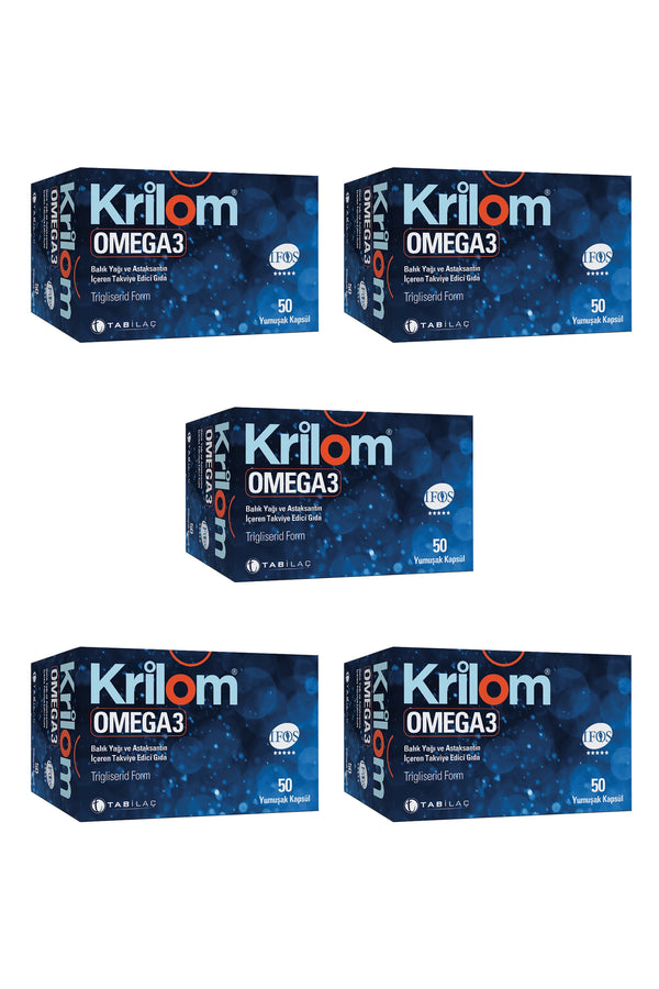 Krilom Omega 3 50 Yumuşak Kapsül 5'li