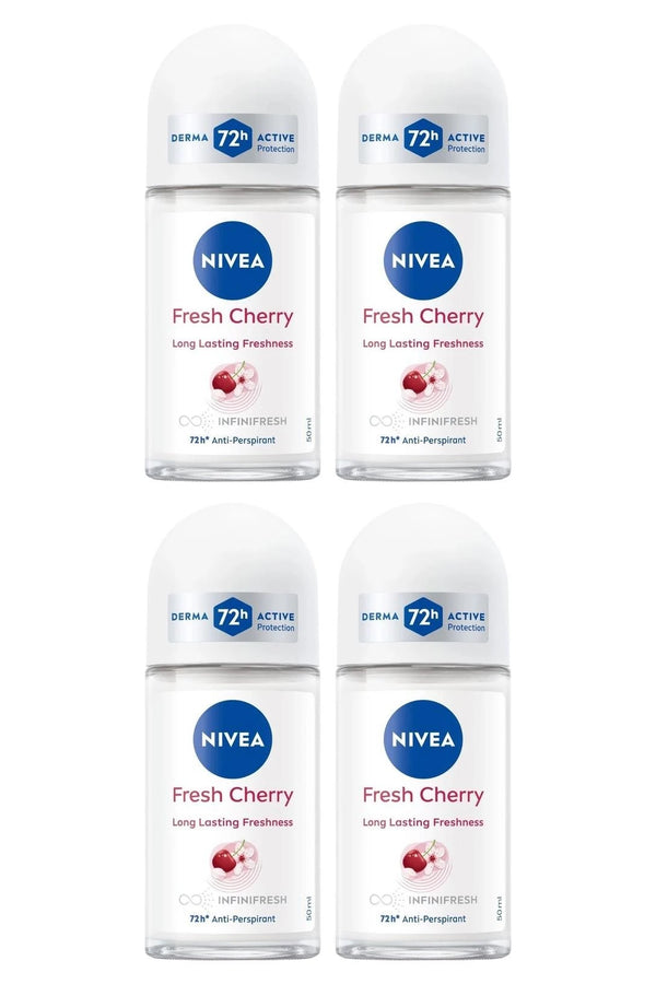 Nivea Fresh Cherry Roll On 50 ml 4 Adet