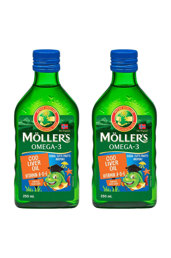 Möllers Omega-3 Balık Yağı Şurubu Tutti Frutti 150 ml 2'li