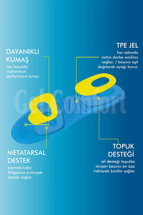 Active Team Gel Comfort Kadın Spor Jel Tabanlık 36-40 Ak-16