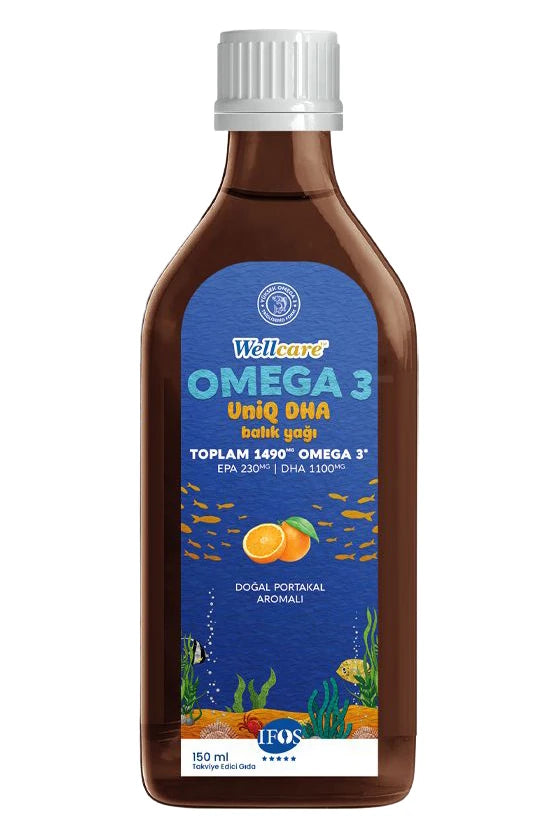 Wellcare Omega 3 Balık Yağı Doğal Portakal Aromalı 150 ml