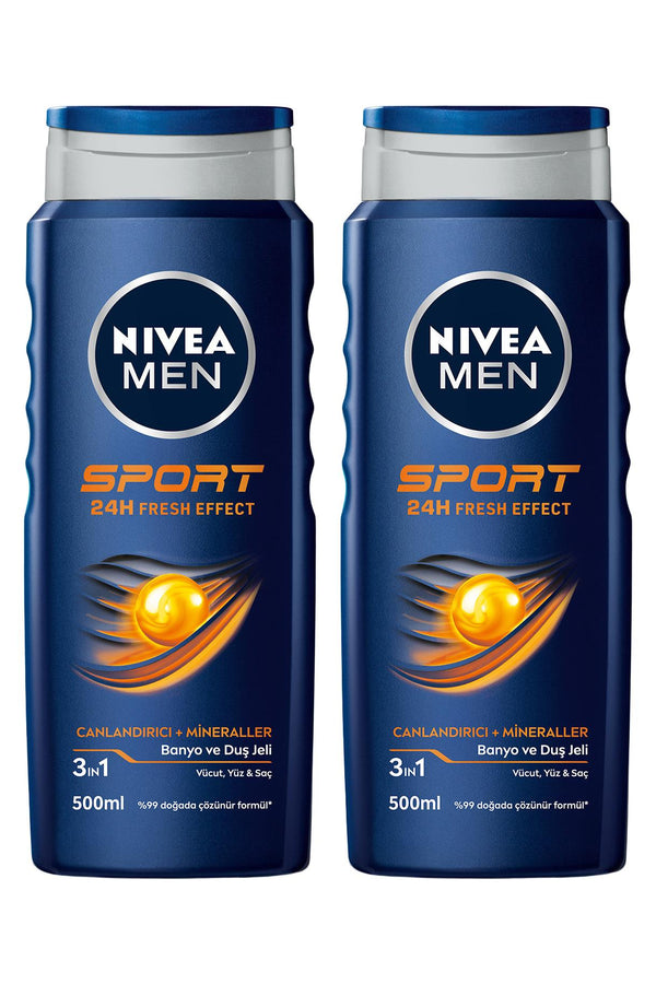 Nivea Men Sport Duş Jeli 500 ml 2 Adet