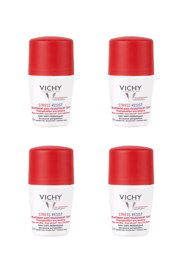 Vichy Stress Resist 72 Saat Etkili Terleme Karşıtı Roll On 50 ml 4 Adet