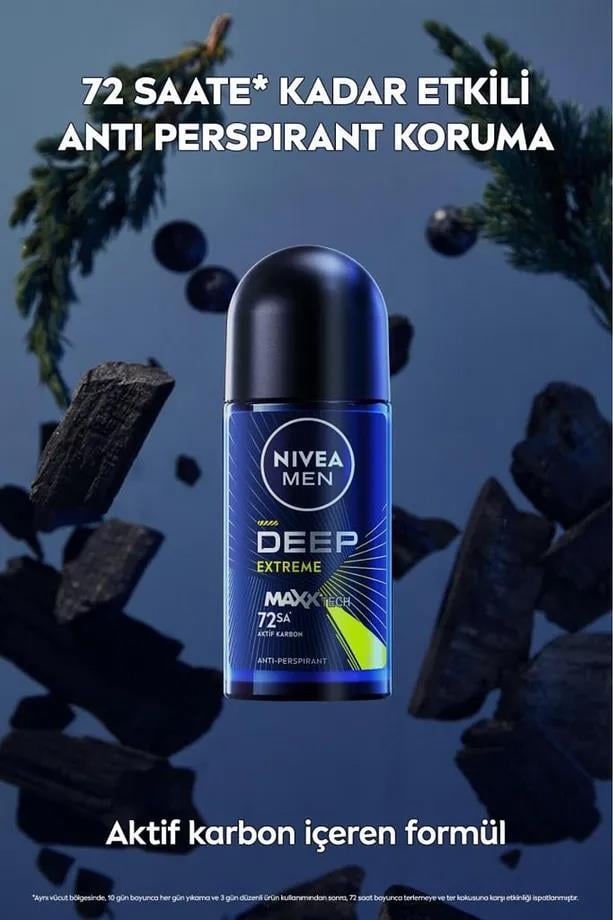 Nivea Men Deep Extreme Roll On 50 ml
