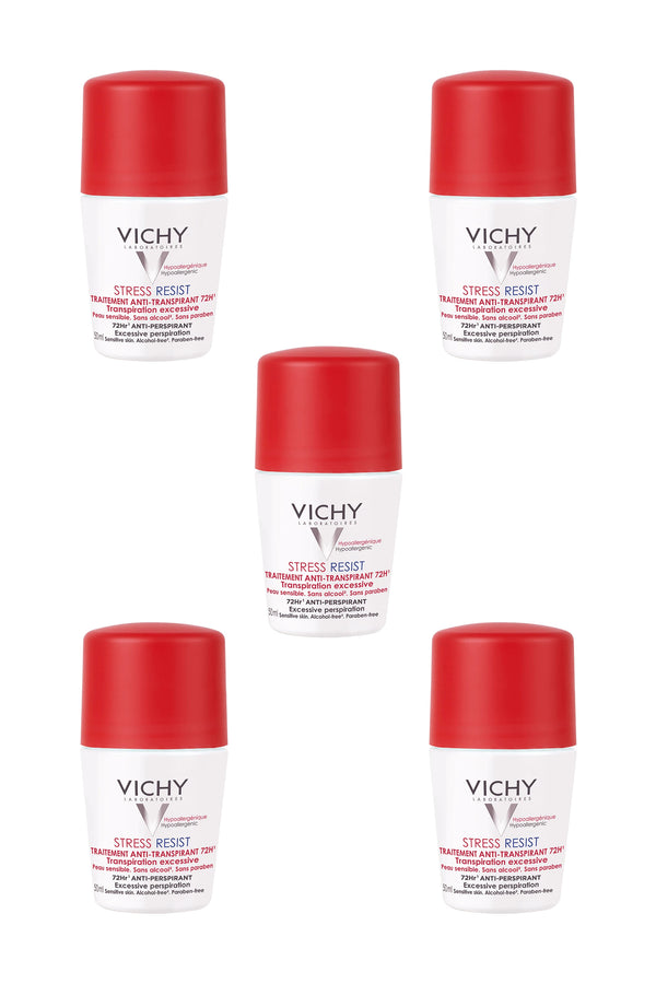 Vichy Stress Resist 72 Saat Etkili Terleme Karşıtı Roll On 50 ml 5 Adet
