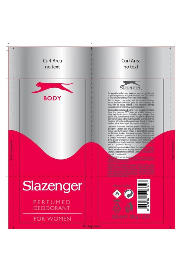 Slazenger Kadın Deodorant Kırmızı 150 ml