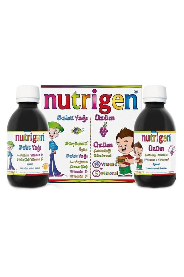 Nutrigen Balık Yağı Şurup 200ml + Üzüm Şurup 200 ml