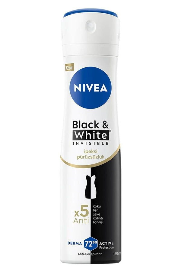 Nivea Black White Invisible İpeksi Pürüzsüzlük Deodorant 150 ml