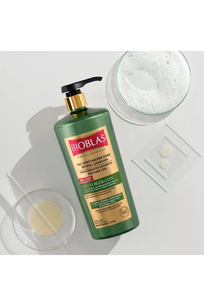 Bioblas Phyto Keratin Şampuan Dökülen, Kuru Ve Yıpranmış Saçlar İçin 1000 ml