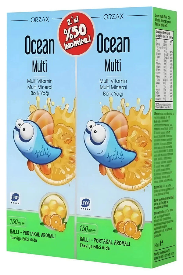 Ocean Multi Vitamin Mineral Balık Yağı Şurup 150 ml - İkincisi %50 İndirimli