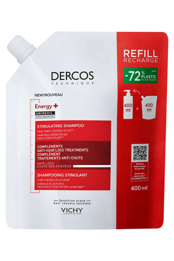 Vichy Dercos Energy+ Saç Dökülmesine Karşı Şampuan 400 ml Refill