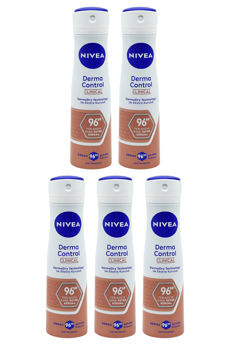 Nivea Derma Control Clinical Deodorant 150 ml 5 Adet
