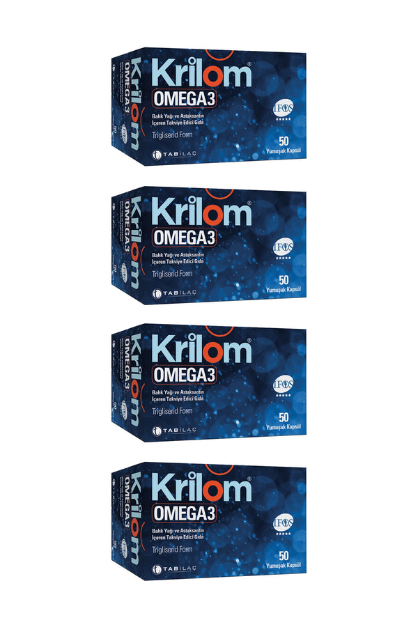 Krilom Omega 3 50 Yumuşak Kapsül 4'lü
