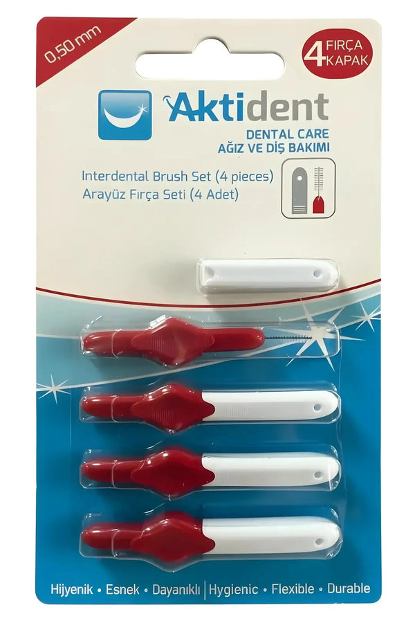 Aktident Arayüz Fırça Seti 0,50 mm 4'lü