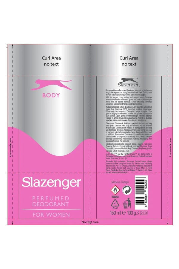 Slazenger Kadın Deodorant Pembe 150 ml