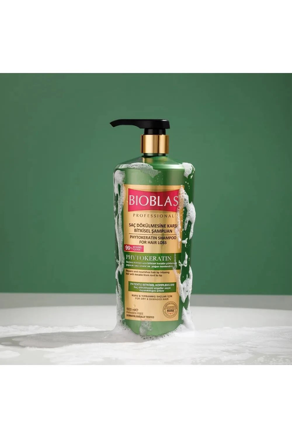 Bioblas Phyto Keratin Şampuan Dökülen, Kuru Ve Yıpranmış Saçlar İçin 1000 ml