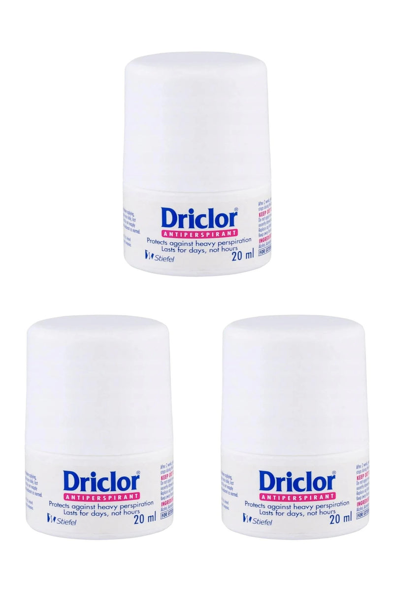 Driclor Aşırı Terleme Önleyici Antiperspirant Roll-On 20 ml 3'lü