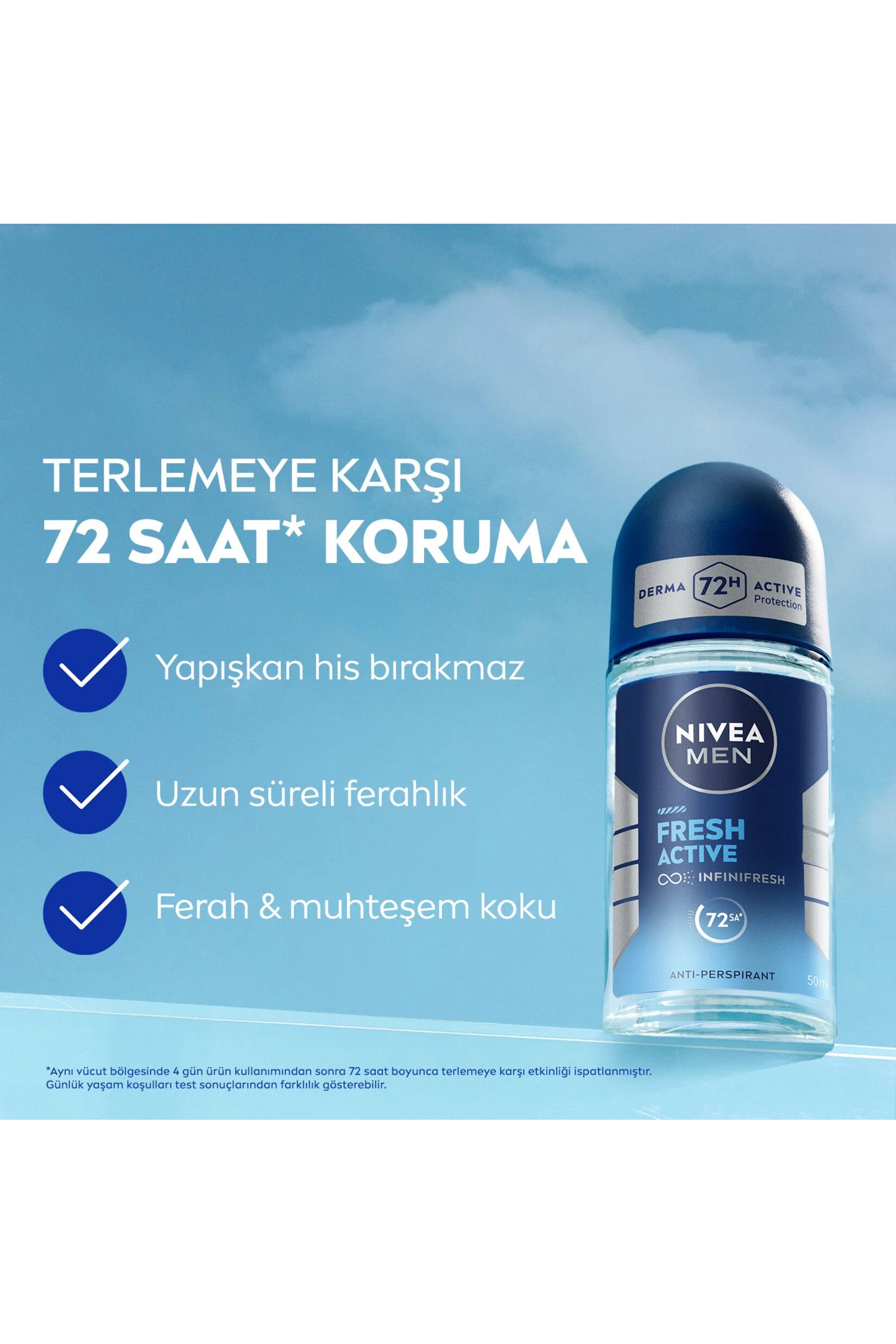 Nivea Men Fresh Active Roll On 50 ml