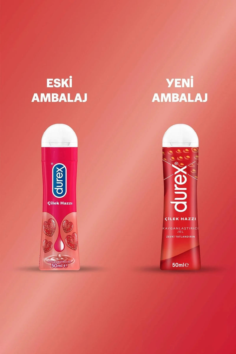 Durex Çilek Hazzı Kayganlaştırıcı Jel 50 ml 2 Adet