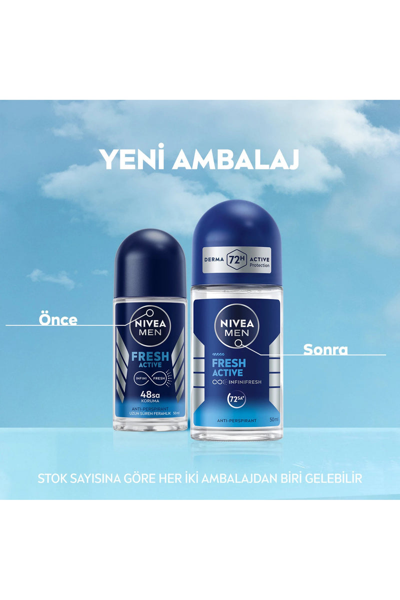 Nivea Men Fresh Active Roll On 50 ml