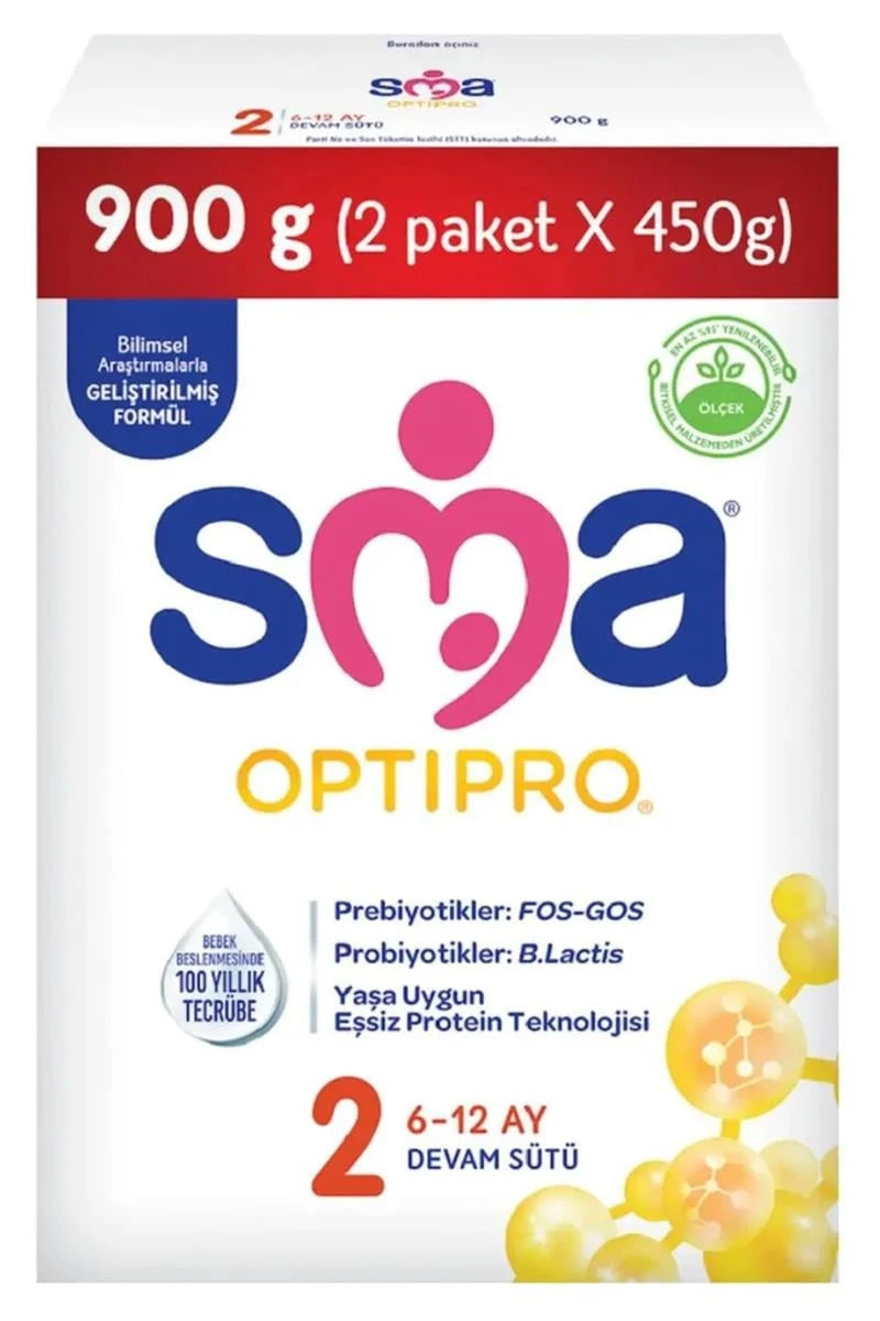 SMA Optipro 2 Probiyotik Devam Sütü 6-12 Ay 900 gr