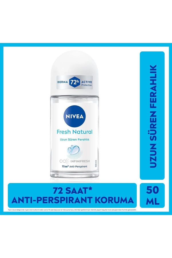 Nivea Fresh Natural Roll on 50 ml 3 Adet