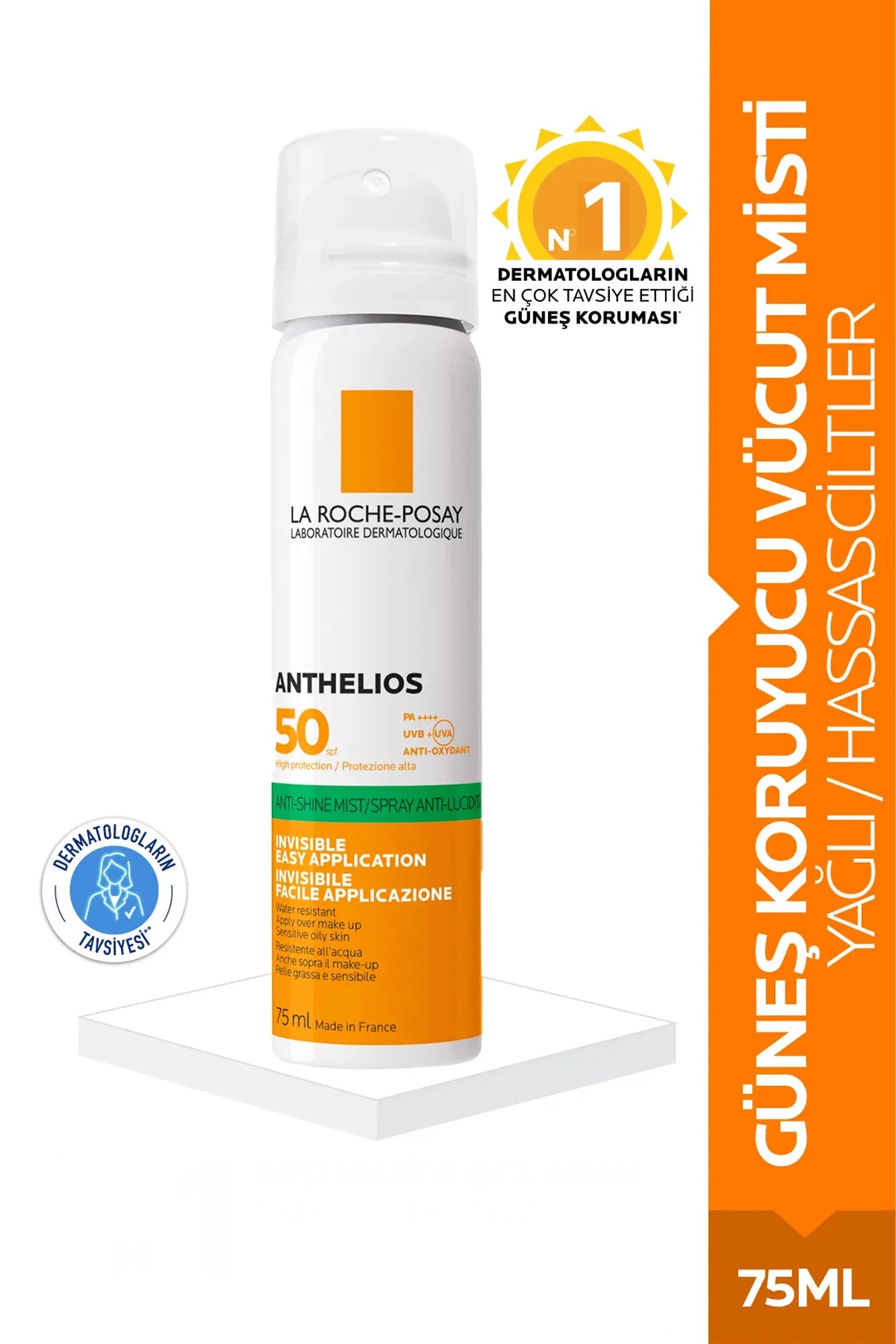 La Roche Posay Anthelios Anti Shine Minst SPF 50 Güneş Koruyucu Spray 75 ml