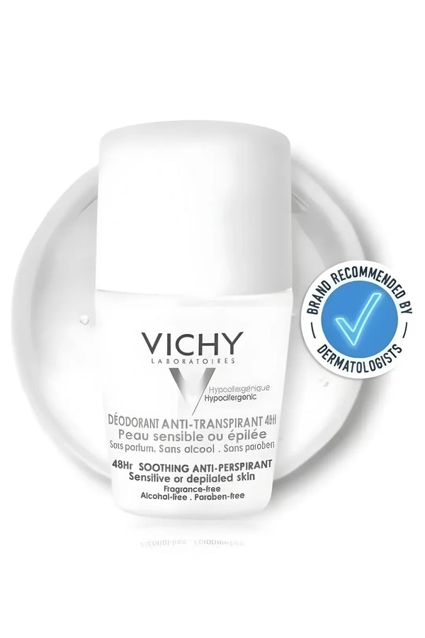 Vichy Terleme Karşıtı 48 Saat Etkili Hassas Ciltler İçin Roll On 50 ml