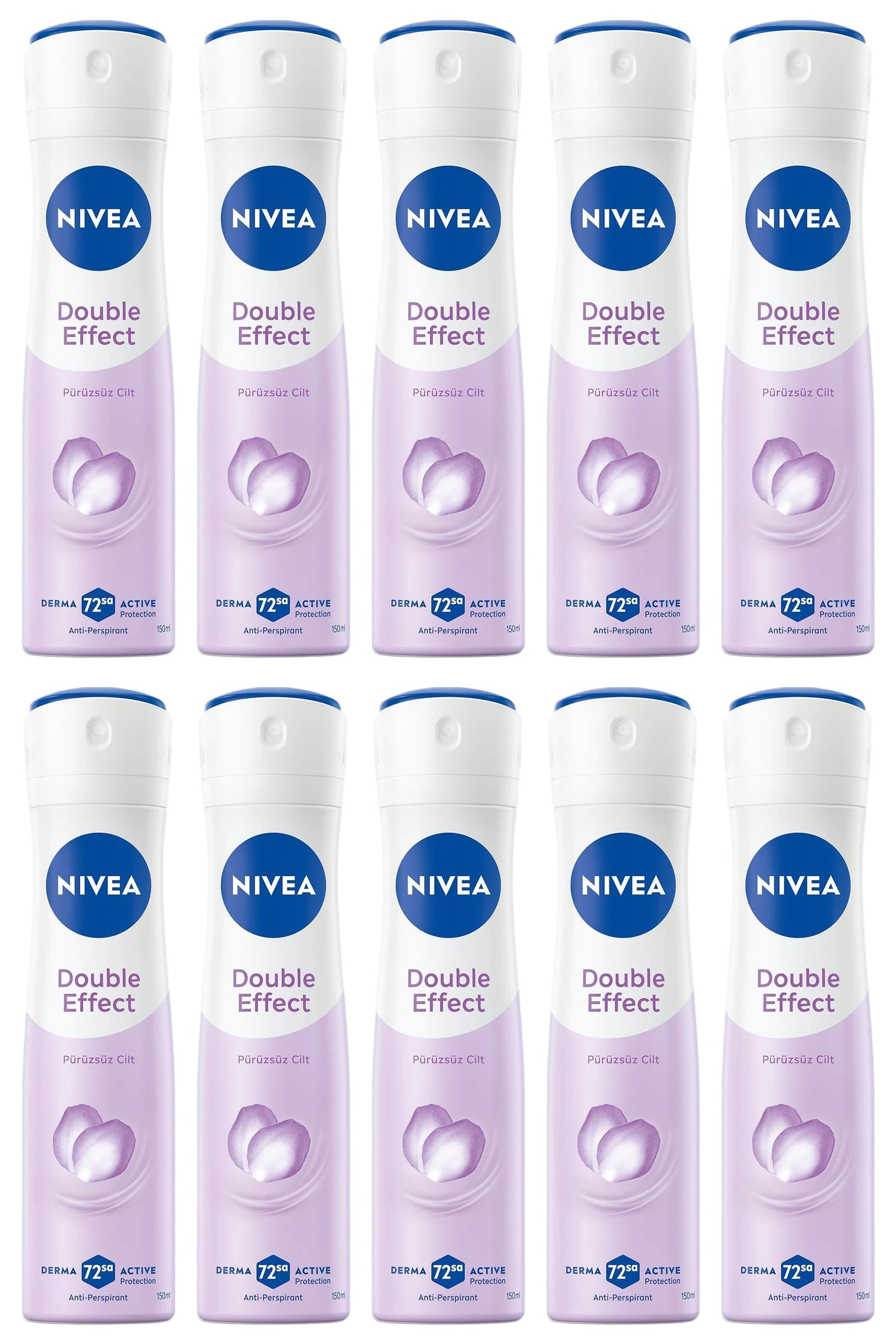 Nivea Double Effect Deodorant 150 ml 10 Adet