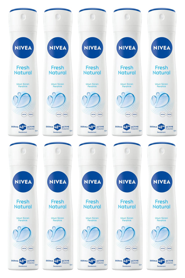 Nivea Fresh Natural Deodorant 150 ml 10 Adet