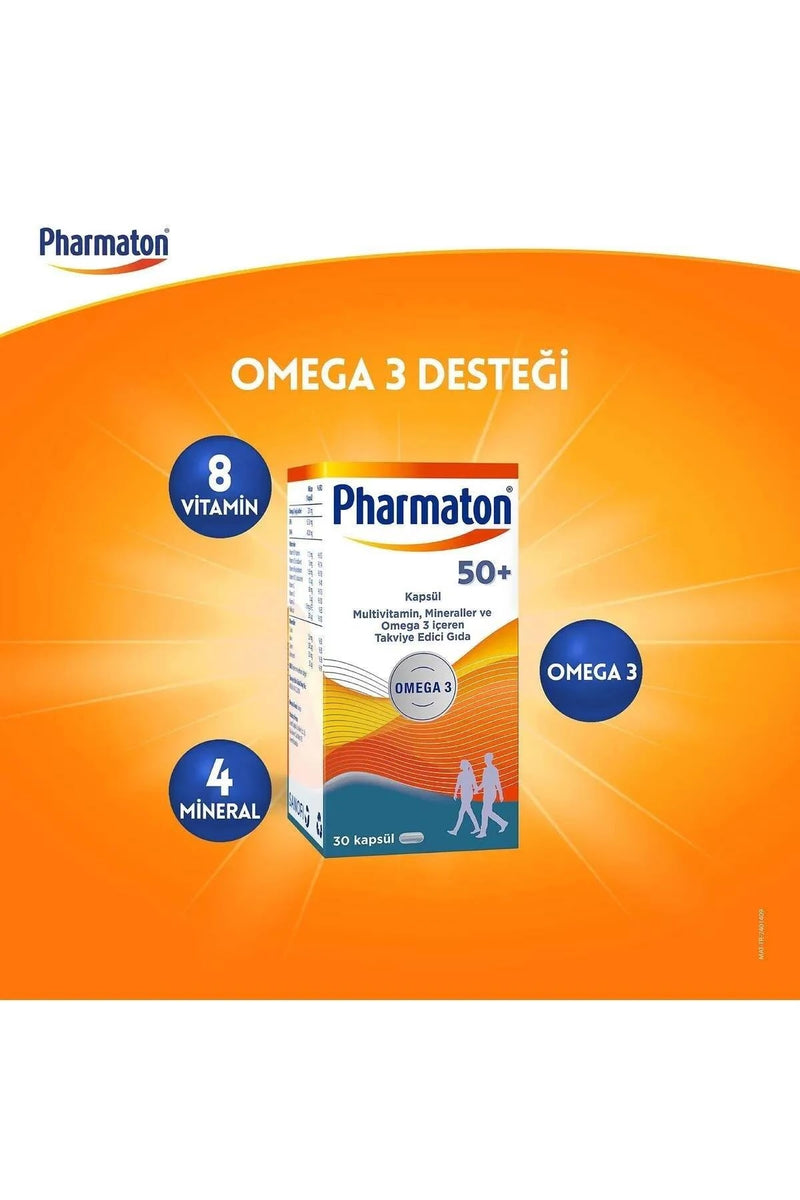 Pharmaton 50+ 30 Kapsül 5 Adet