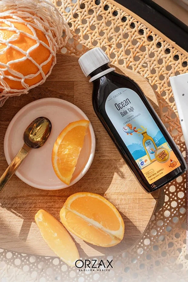 Ocean Omega 3 Portakallı Balık Yağı Şurubu 150 ml