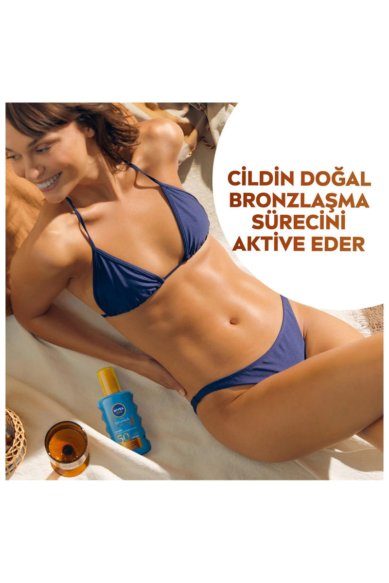 Nivea Sun Koruma ve Bronzluk Spf 50 Güneş Spreyi 200 ml