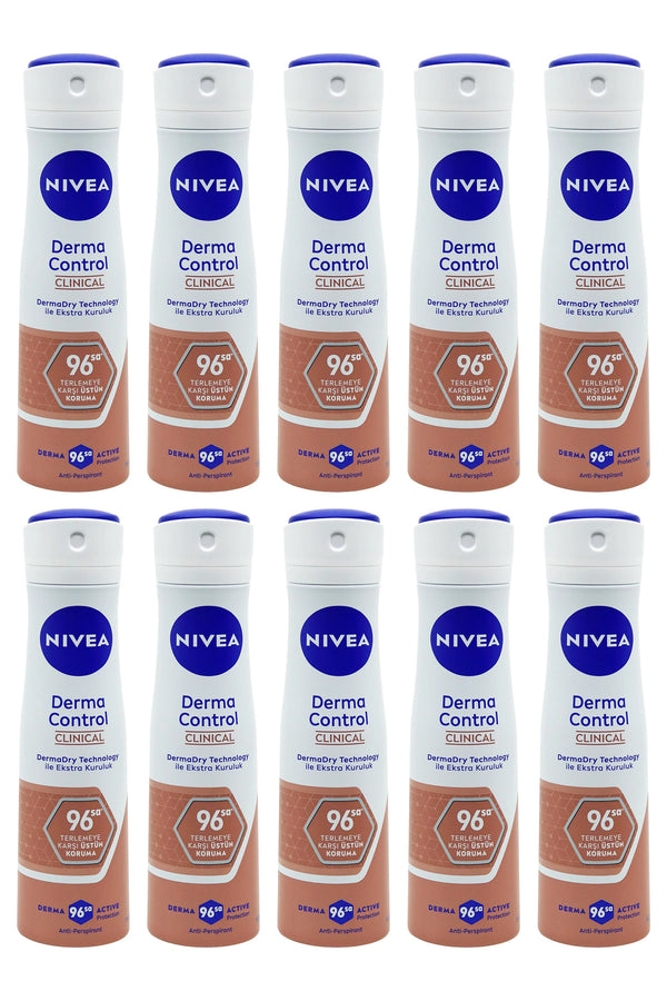 Nivea Derma Control Clinical Deodorant 150 ml 10 Adet