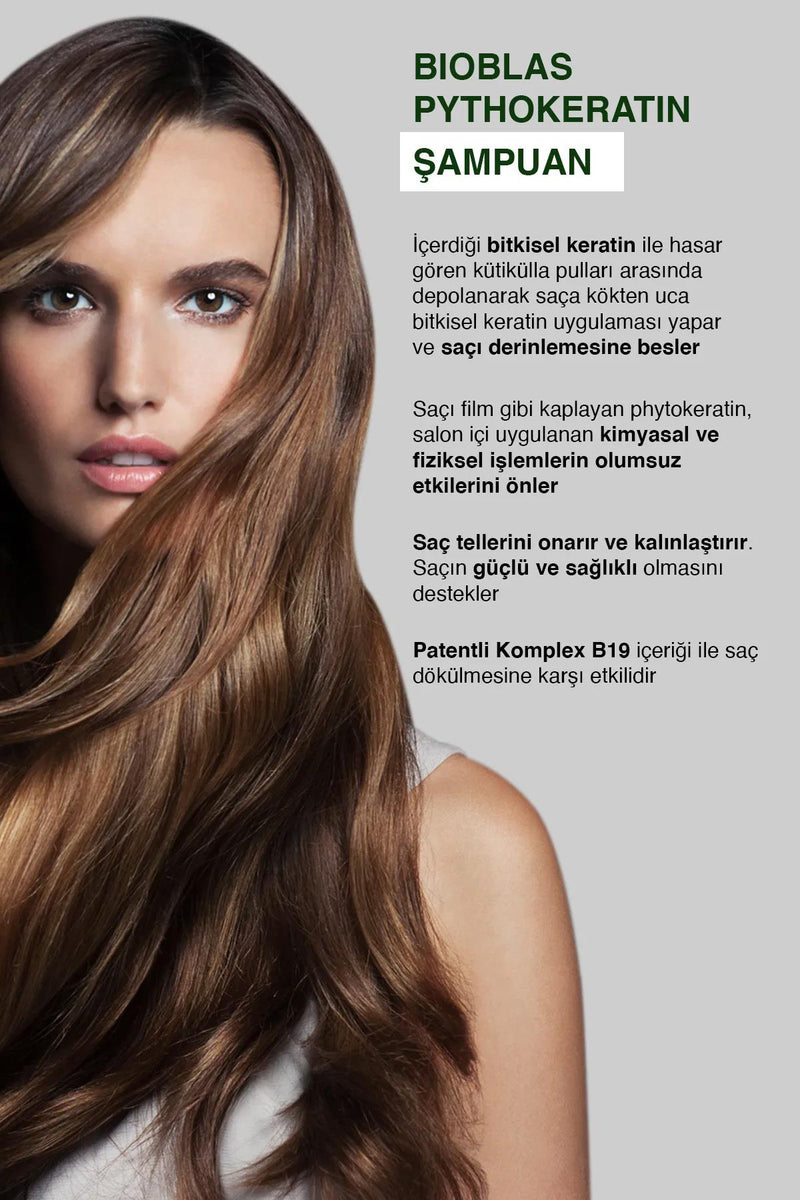 Bioblas Phyto Keratin Şampuan Dökülen, Kuru Ve Yıpranmış Saçlar İçin 1000 ml
