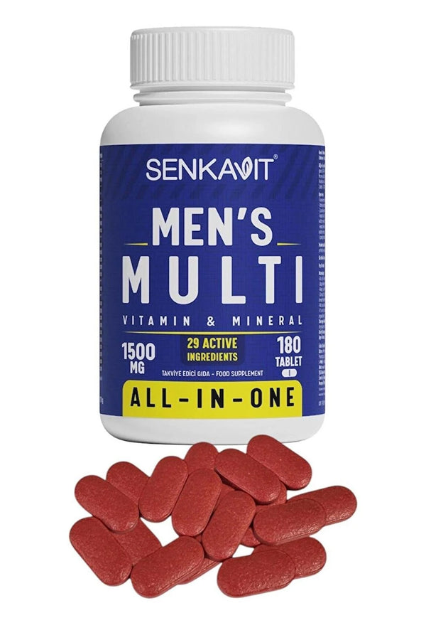Senkavit Mens Multivitamin ve Multimineral 180 Tablet